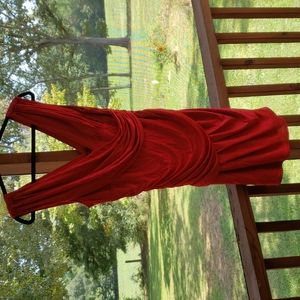 COPY - Black Halo red dress